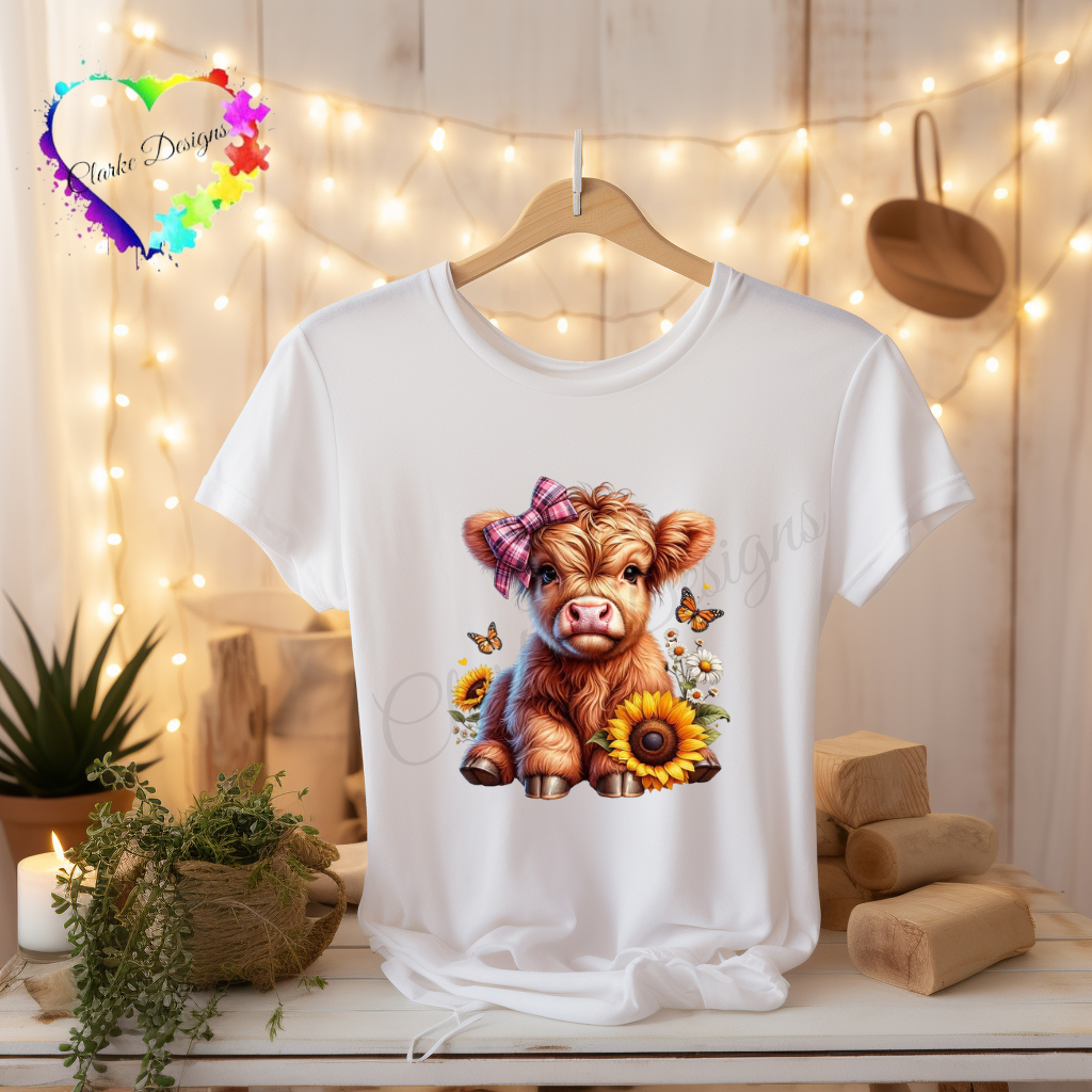 DTF Transfer - Highland Cow