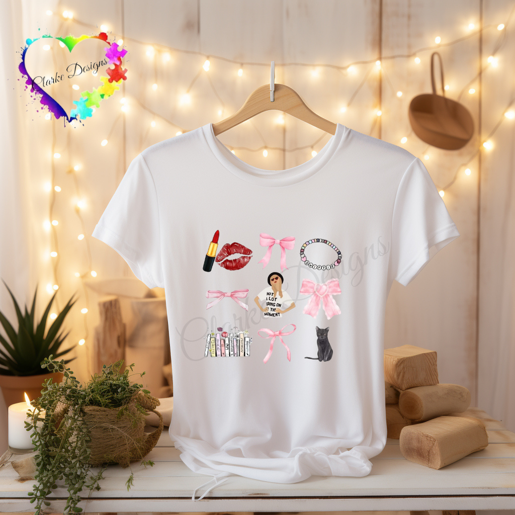 DTF Transfer - TS Pink Bow