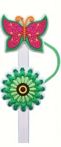 Butterfly straw toppers