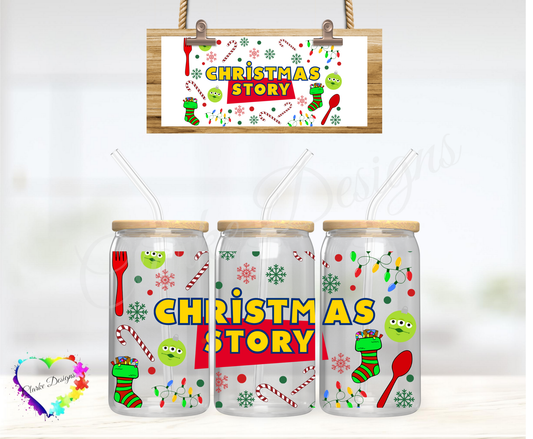 Christmas Story - 16oz Libbey UV DTF Wrap