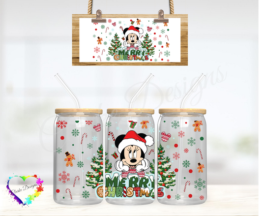 Merry Christmas 2 - 16oz Libbey UV DTF Wrap