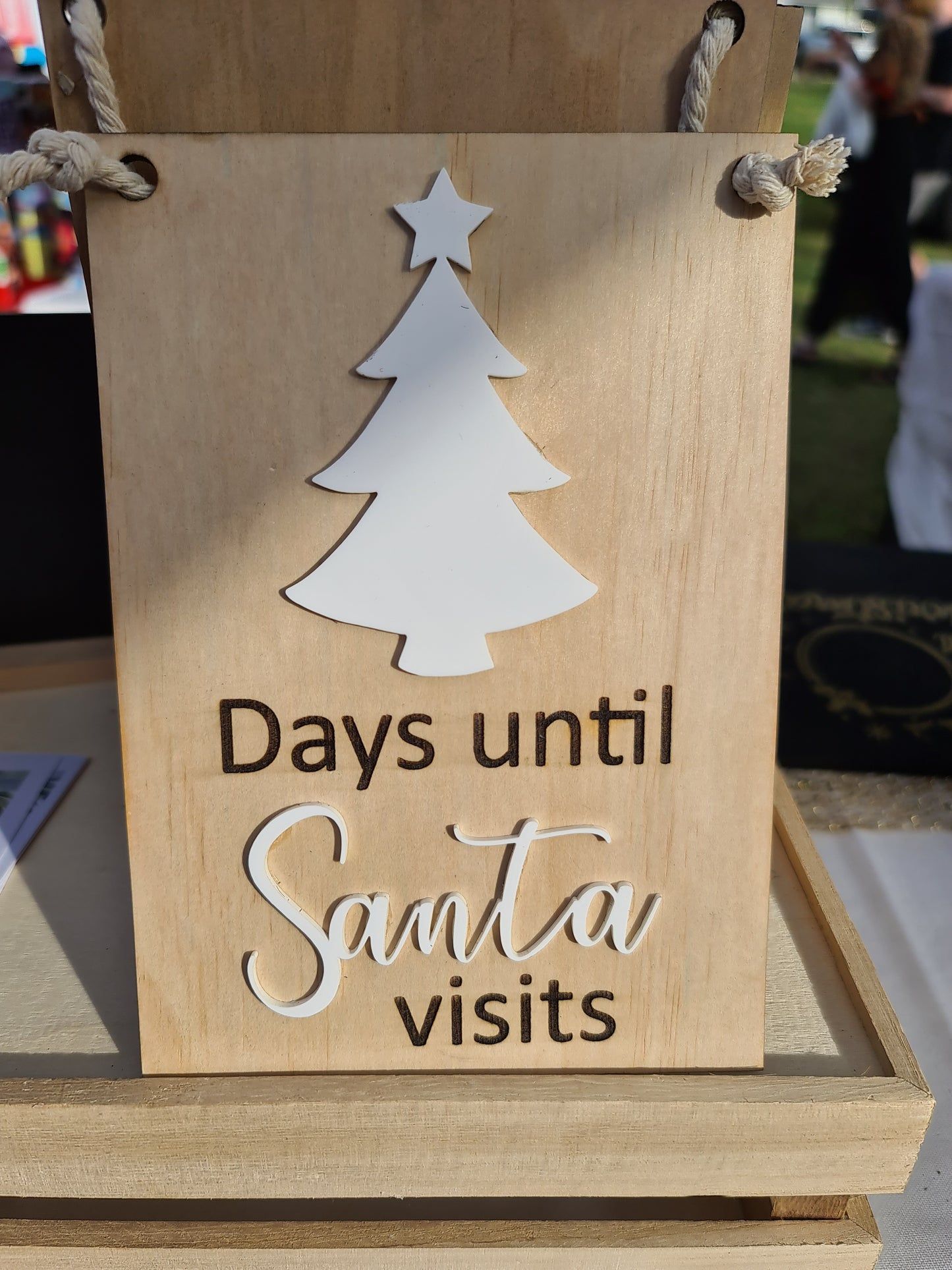 Christmas countdown sign
