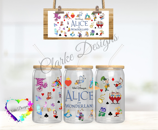 Alice - 16oz Libbey UV DTF Wrap