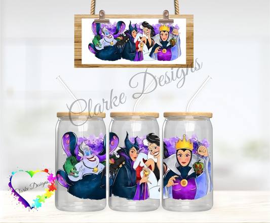 Villians - 16oz Libbey UV DTF Wrap