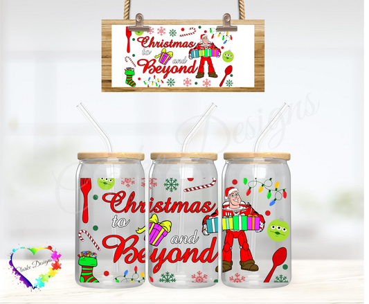 Christmas and Beyond - 16oz Libbey UV DTF Wrap