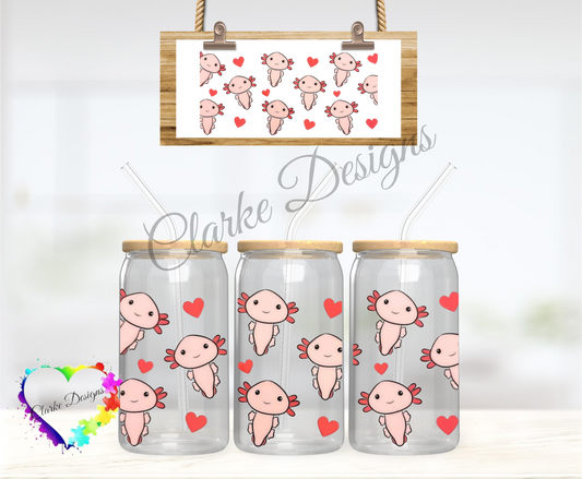 Axolotl - 16oz Libbey UV DTF Wrap