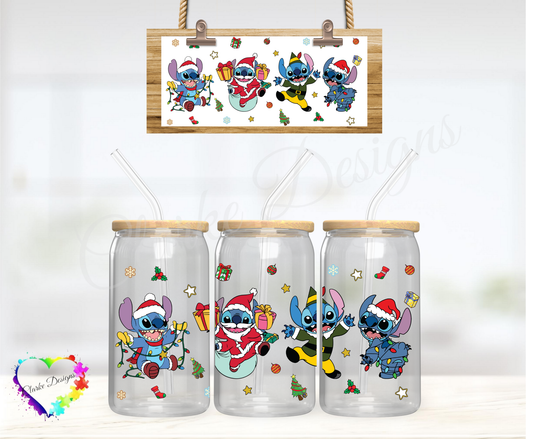 XMAS Stitch - 16oz Libbey UV DTF Wrap