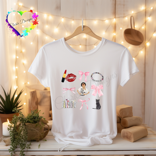 DTF Transfer - TS Pink Bow