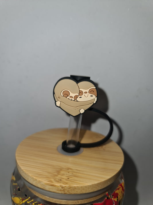 Sloth straw toppers