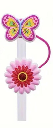 Butterfly straw toppers