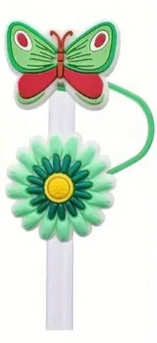 Butterfly straw toppers