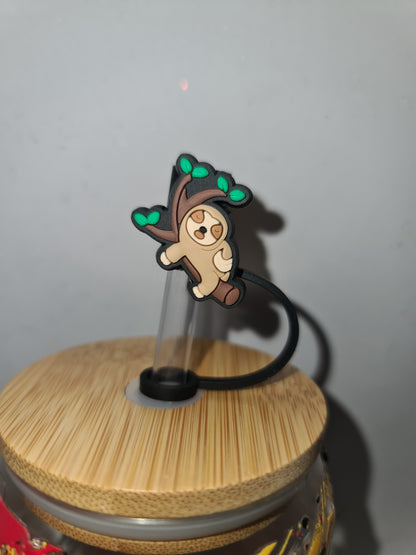 Sloth straw toppers